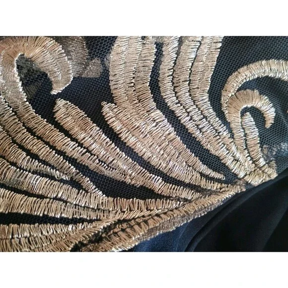 Teeze Me Size 11/12 Women's Silver And Blue Prom Dress - Picture 13 of 13